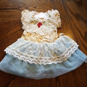 Blue and Cream Dress